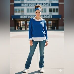 UK Wildcats Sweater Combo | Collegiate Core • Game Day • Y2K Preppy | L